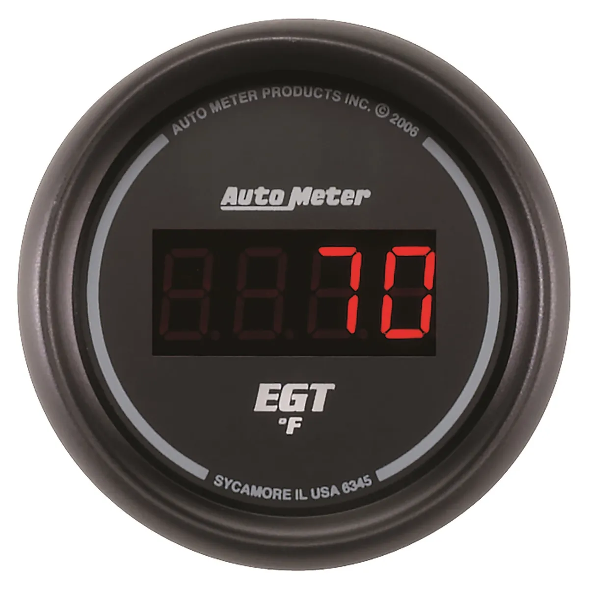 Gauge, Pyrometer (EGT), 2 1/16", 1600?F, Digital, Black Dial w/ Red LED product image