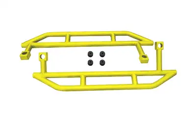 Steinjager Armor 1997-2006 Rock Sliders Neon Yellow