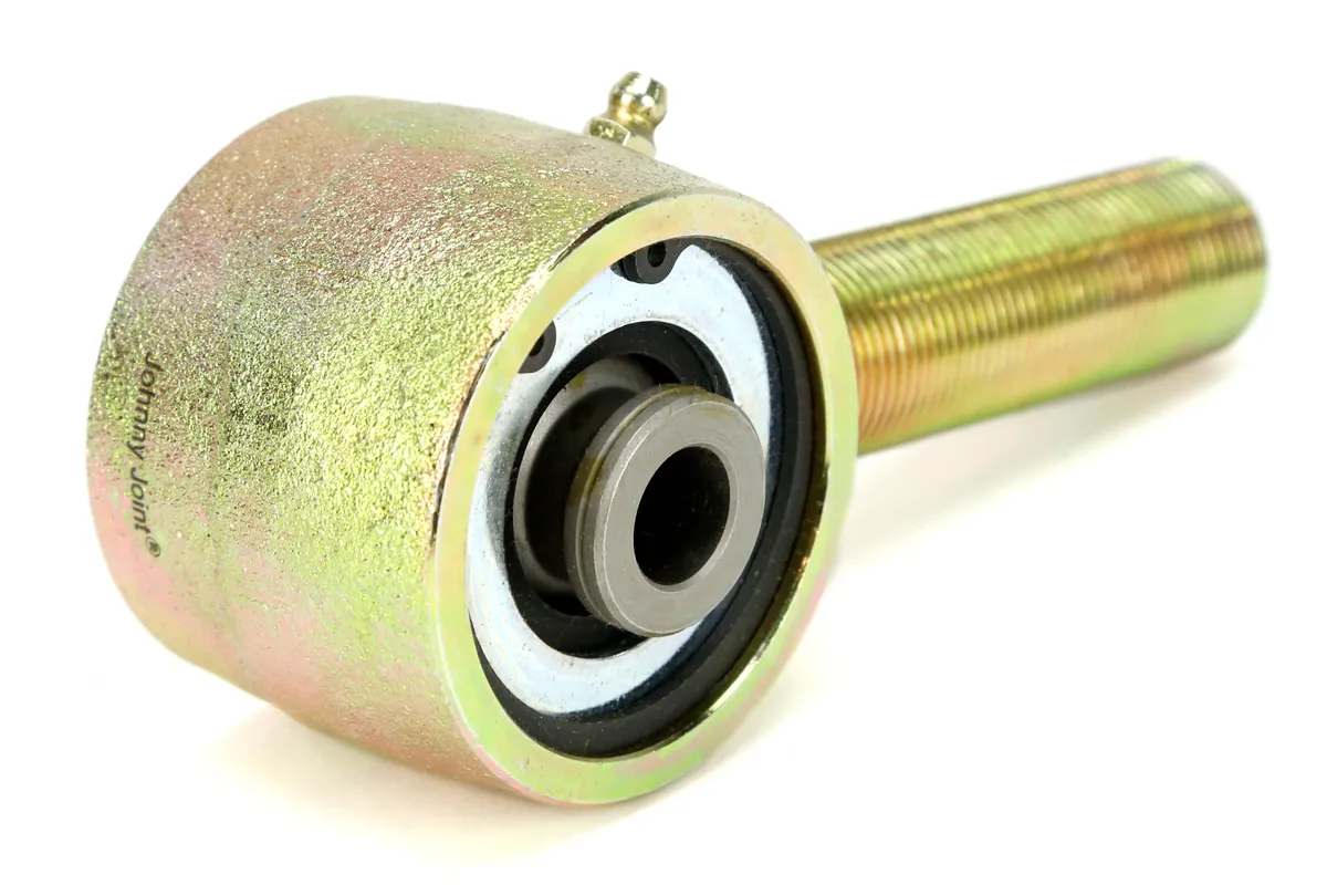 Rock Jock Johnny Joint® Rod End; 2.5 in.; 2.365 in. Mounting Width; 1 in-14 RH Threaded Shank; Externally Greased; w/o Bolt; 0.5625 in. Thru Bolt Hole; Each;