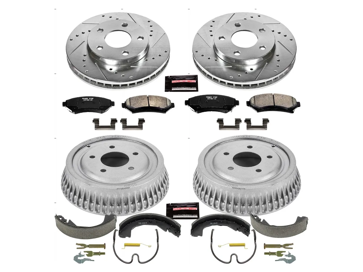 Z23 Evolution Sport Upgrade Kit: Drilled/Slotted Rotors; Carbon-Fiber Ceramic Pads W/Hardware; Coated Drums; Shoes W/Hold Down And Adjuster Kit product image