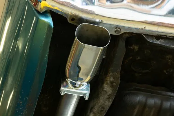 Exhaust Tail Pipe Tip Set 69-72 Chevelle 2.5 in Slip Fit Clamp On Hardware Not Incl Polished 304 Stainless Steel Pypes Exhaust product image