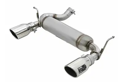 aFe Power Rebel Series 2.5in 409 Stainless Steel Axleback Exhaust System w/ Polished Tips