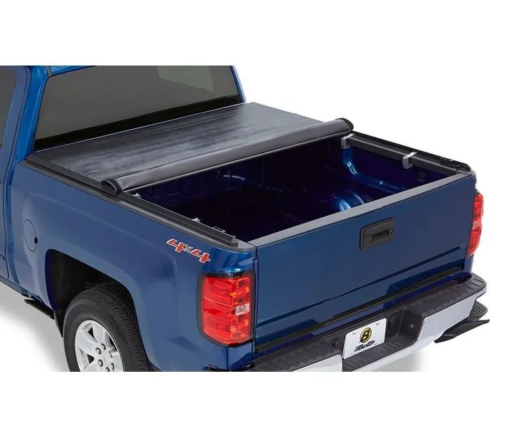 EZ-Roll Soft Tonneau Cover For Nissan 2005-2024 Frontier 5.0 Foot Black Tailgate Spoiler Not Included Bestop product image