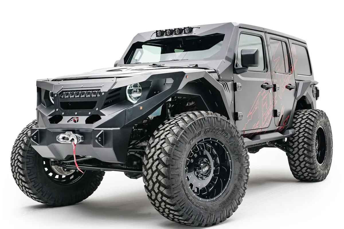 ViCowl Light Insert; 11 Gauge Steel Construction; Holds 4- 3 In. X 3 In. Cube Lights; 2 Stage Matte Black Powder Coat w/Epoxy Primer; product image