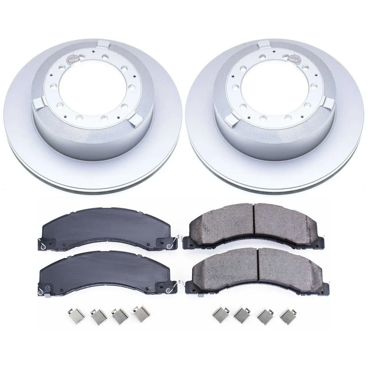 Z17 Geomet Coated Rotor Kit: Genuine Geomet Fully Coated Rotors; Ceramic Pads W/Hardware product image