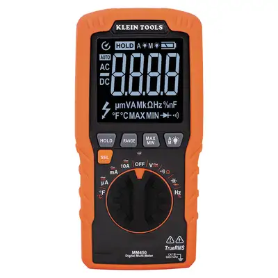 Klein Tools Slim Digital Multimeter Trms Autoranging 600v Temp