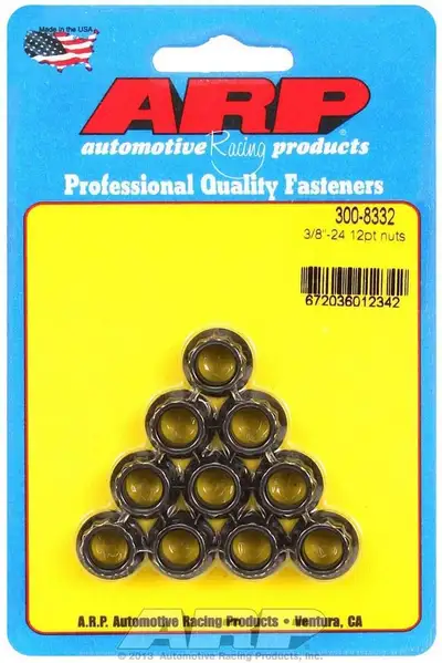 ARP Auto Racing 3/8-24 12pt. Nuts (10)