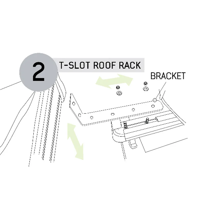 HD Nomadic 180 LTE - Awning Wall Kit Grey Body Green Trim WBlack Travel Cover product image