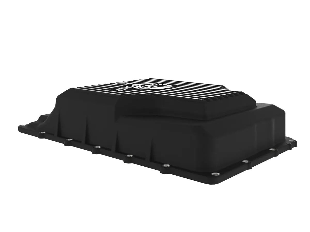 aFe POWER Pro Series Transmission Pan Black w/ Machined Fins Ford Trucks/SUVs 17-25 (10R60/10R80) product image
