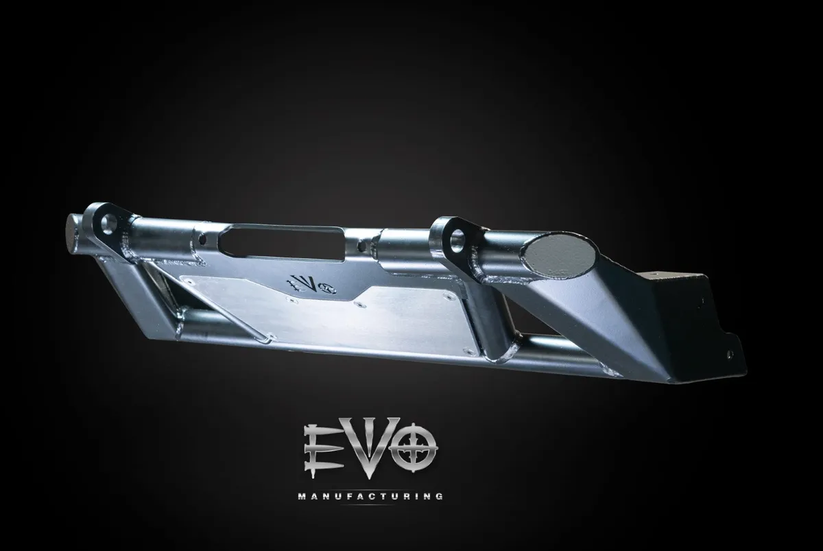EVO Manufacturing KSPEC Pre Runner Front Winch Tube Bumper - Raw - JT/JL/JK product image