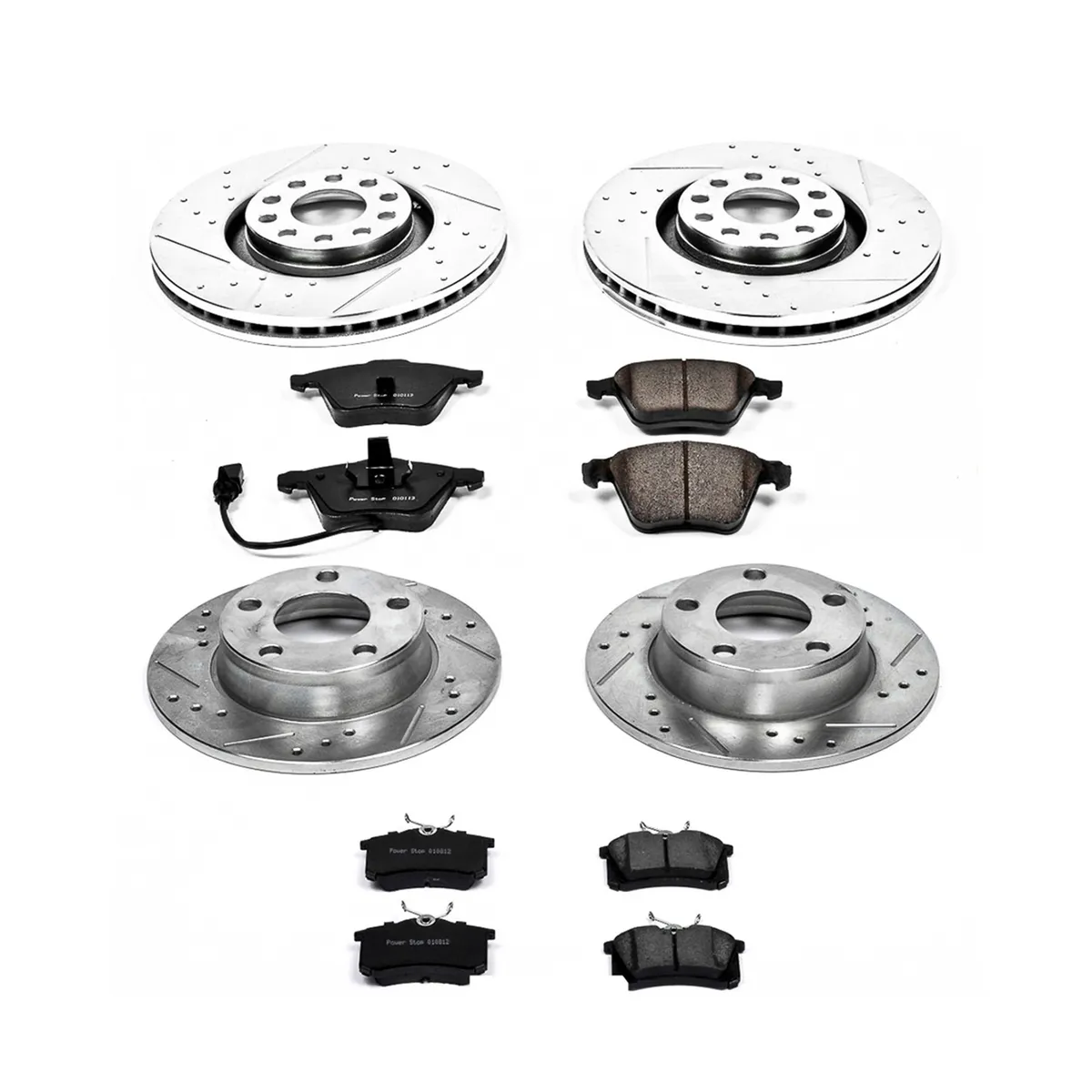 Z23 Evolution Sport Upgrade Kit: Drilled/Slotted Rotors; Carbon-Fiber Ceramic Pads W/Hardware product image