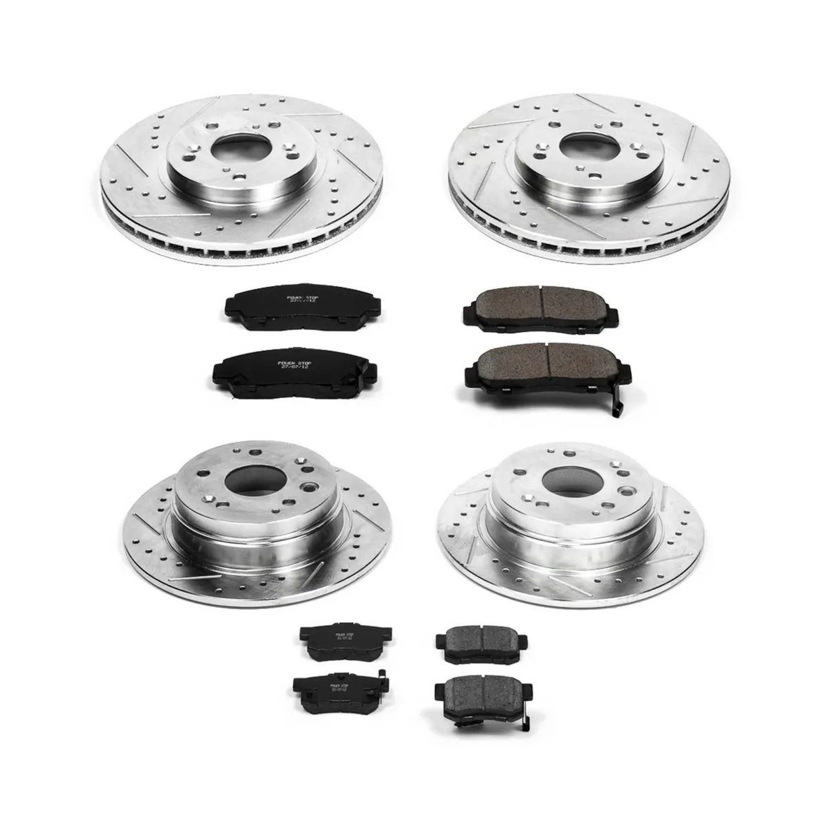 Z23 Evolution Sport Upgrade Kit: Drilled/Slotted Rotors; Carbon-Fiber Ceramic Pads W/Hardware product image