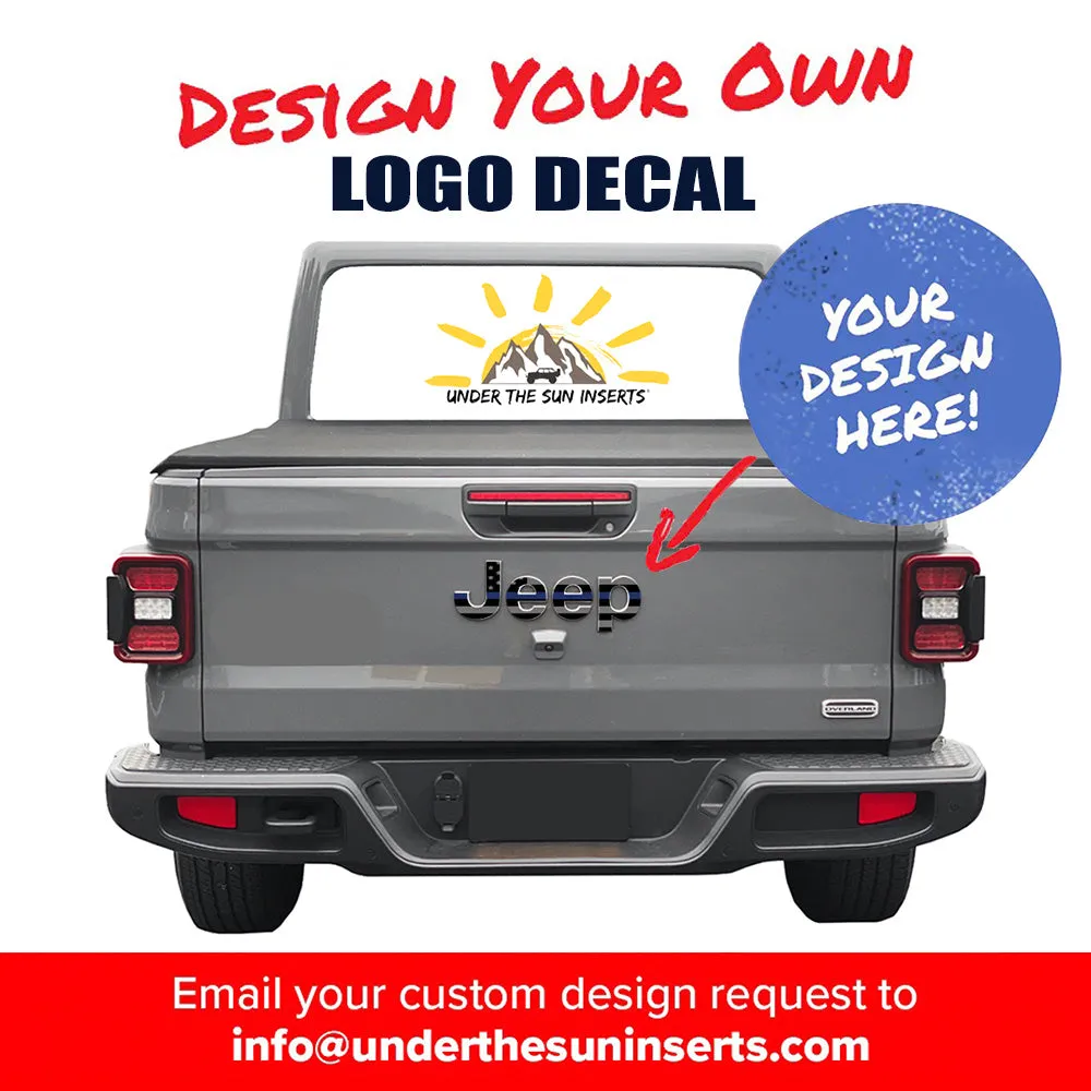 Custom Fender Emblem Overlay Vinyl Decals 2pk product image
