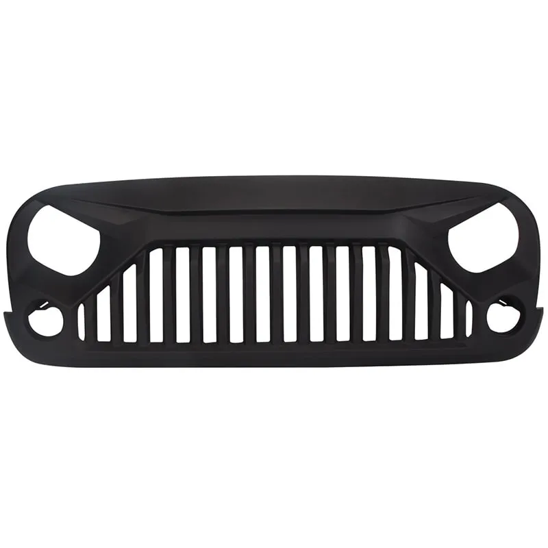 ABS Matte Black Angry Grille for 2007-2018 Jeep Wrangler product image