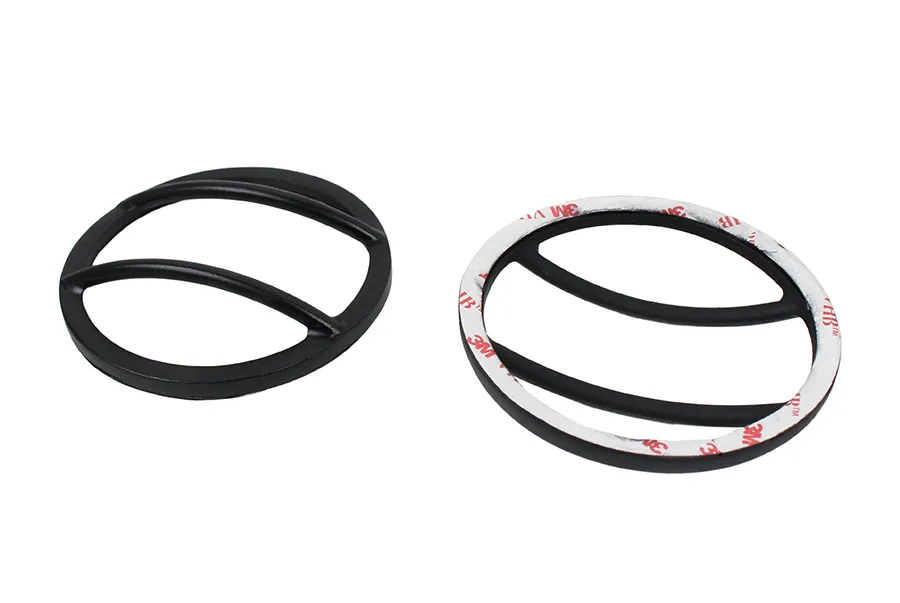 Jeep JK Fog Light Cover Pair 07-18 Wrangler JK Powdercoat Black Kentrol product image
