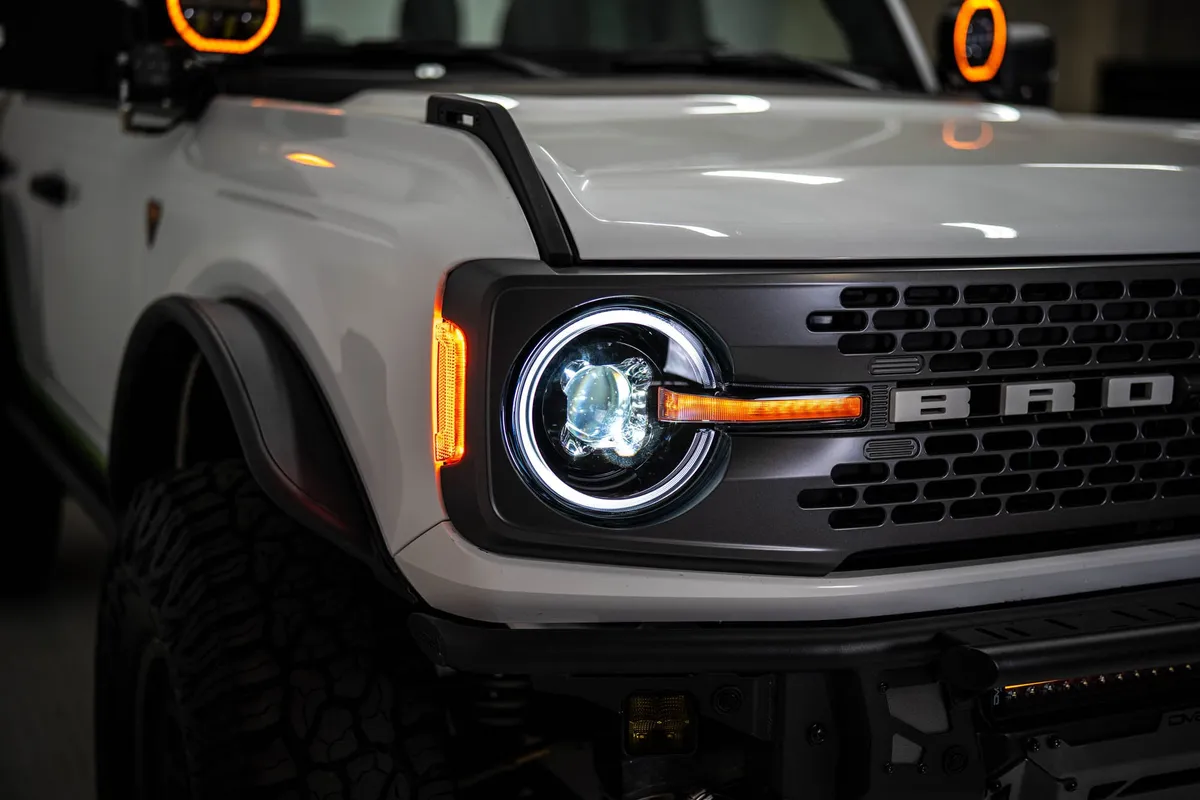 DV8 Offroad 2021-2025 Ford Bronco Black Headlights HLCBR-01 product image