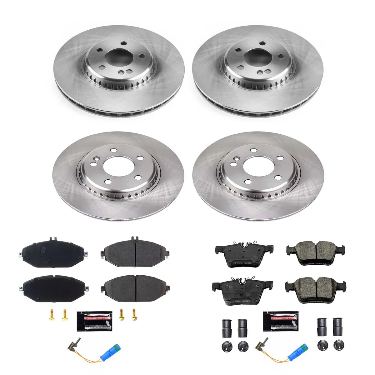 Z17 Direct Replacement Kit: Rotors; Ceramic Pads W/Hardware; Pad Sensors product image