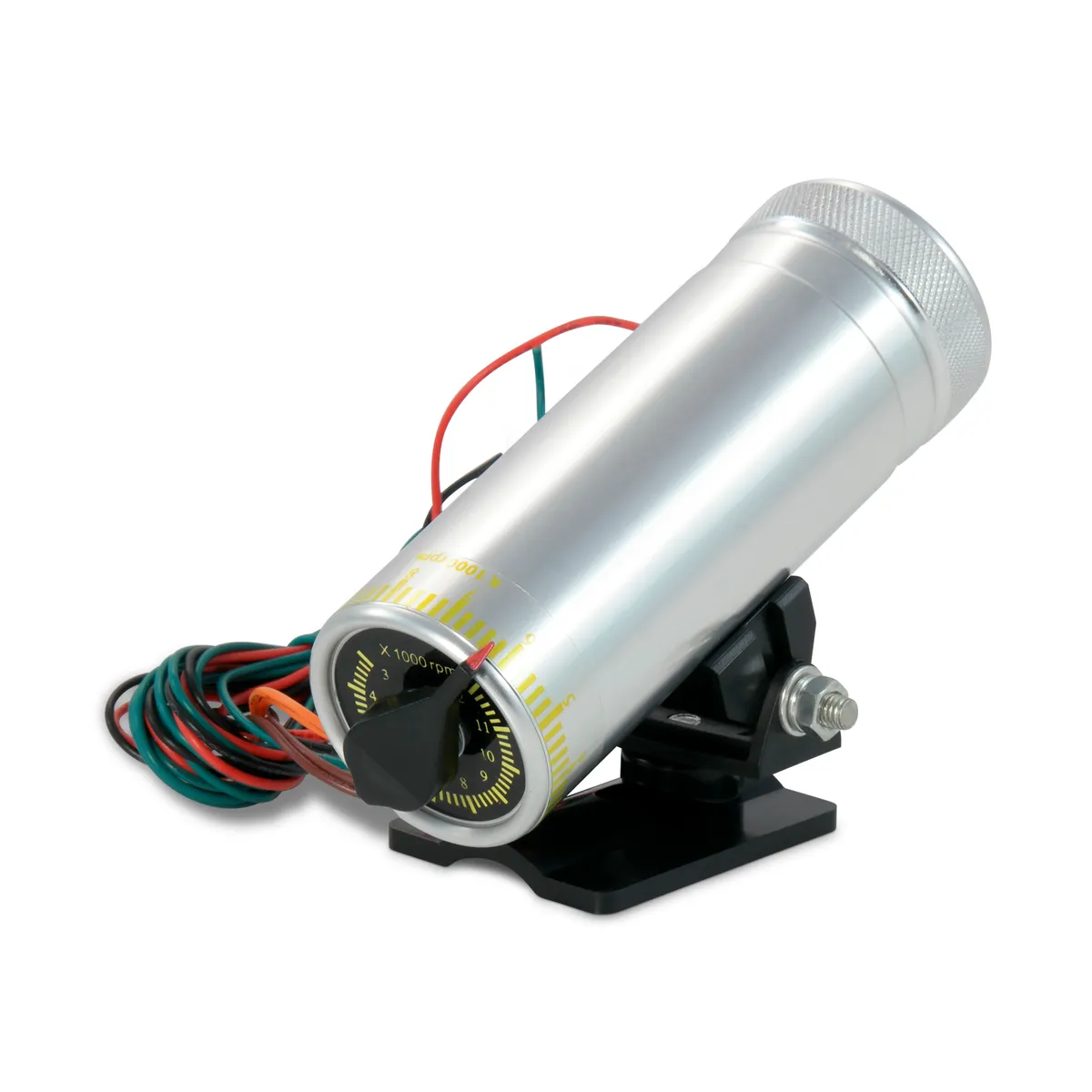 RPM Shift Light StAnd Alone Adjustable Model Silver Body with Yellow Cover Proform product image