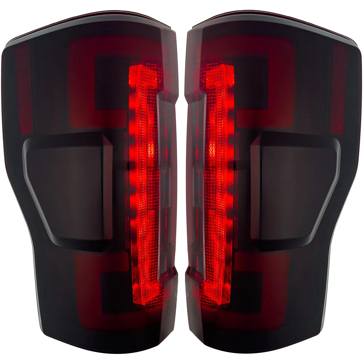 Ford Superduty F250 350 450 550 20-22 Replaces OEM LED Style Tail Lights With Blis Blind Spot Warning System Oled Tail Lights - Red Lens product image