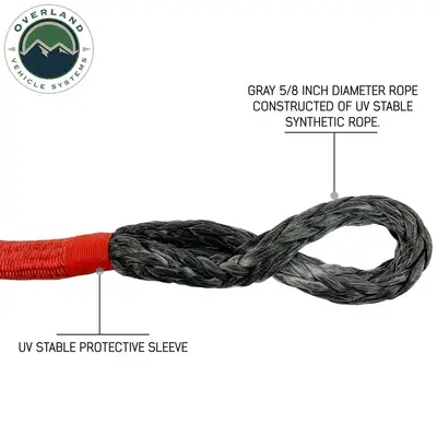 Overland Vehicle Systems Soft Recovery Shackle With A Breaking Strength of 44,500 lbs Overland Vehicle Systems