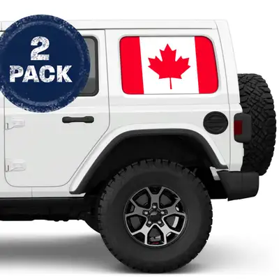 Under The Sun Inserts Canadian Flag Side Windows Printed Vinyl Decal