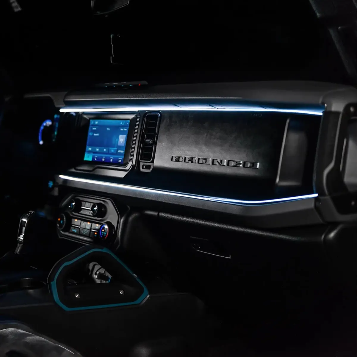 2021-2025 Ford Bronco Dynamic ColorSHIFT LED Dash Kit - USB Plug & Play Interior Lighting product image
