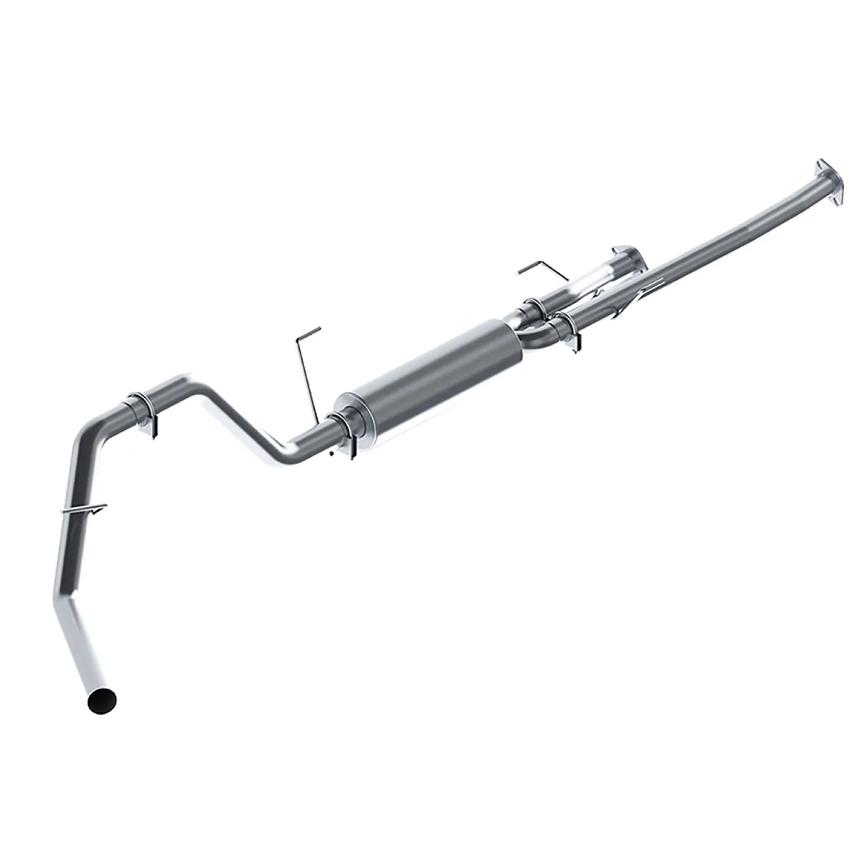 Armor Lite Cat Back Exhaust System; 3 in.; Incl. Ext. Pipes/Muffler/Over Axle Pipe/Tailpipe/Hardware; No Tip Incl.; Single Side Exit; Aluminized; product image
