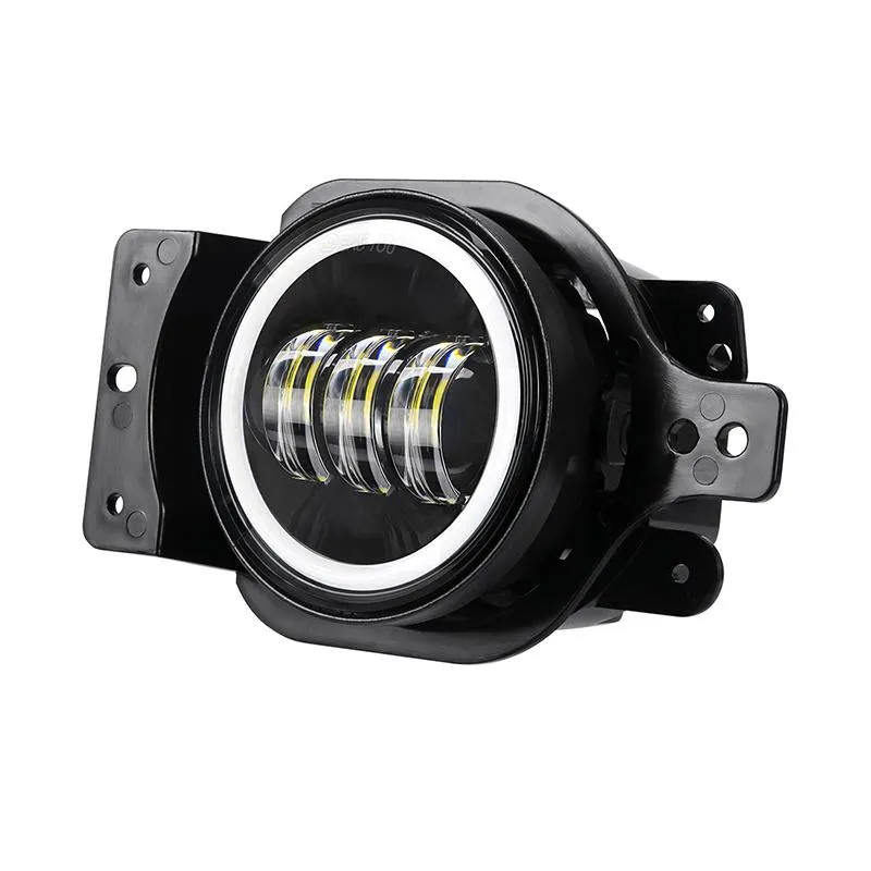 "Warrior Style 9"" LED Halo Headlights & Halo Fog Lights For 2018-Later Jeep Wrangler JL & Gladiator JT Combos" product image