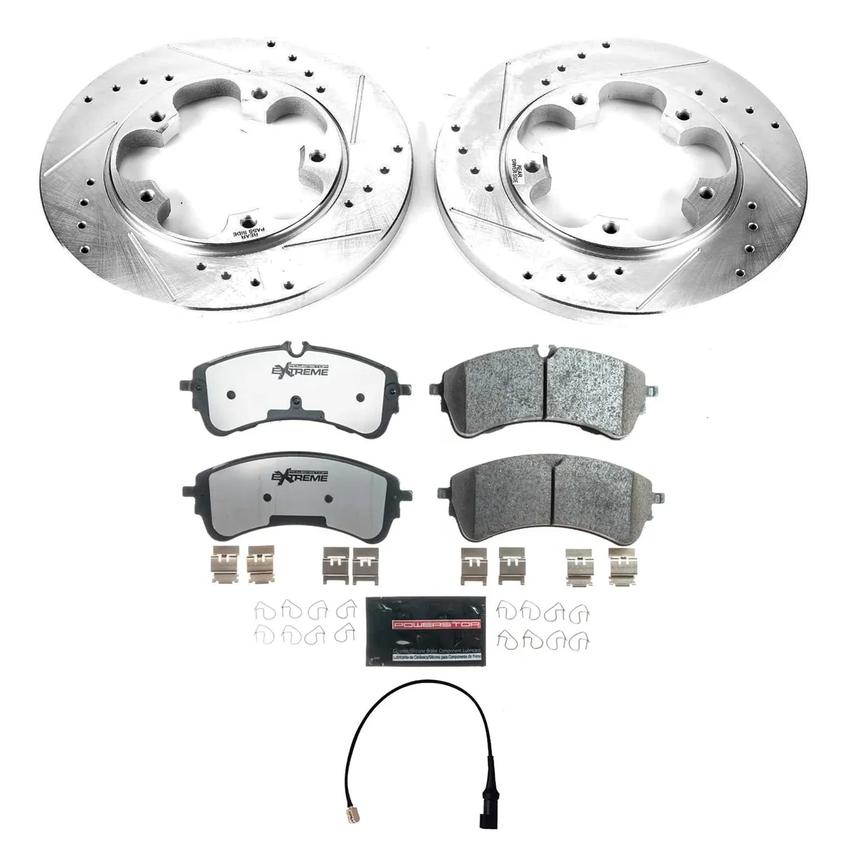 Z36 Truck/Tow Upgrade Kit: Drilled/Slotted Rotors; Carbon-Fiber Ceramic Pads W/Hardware; Pad Sensors product image