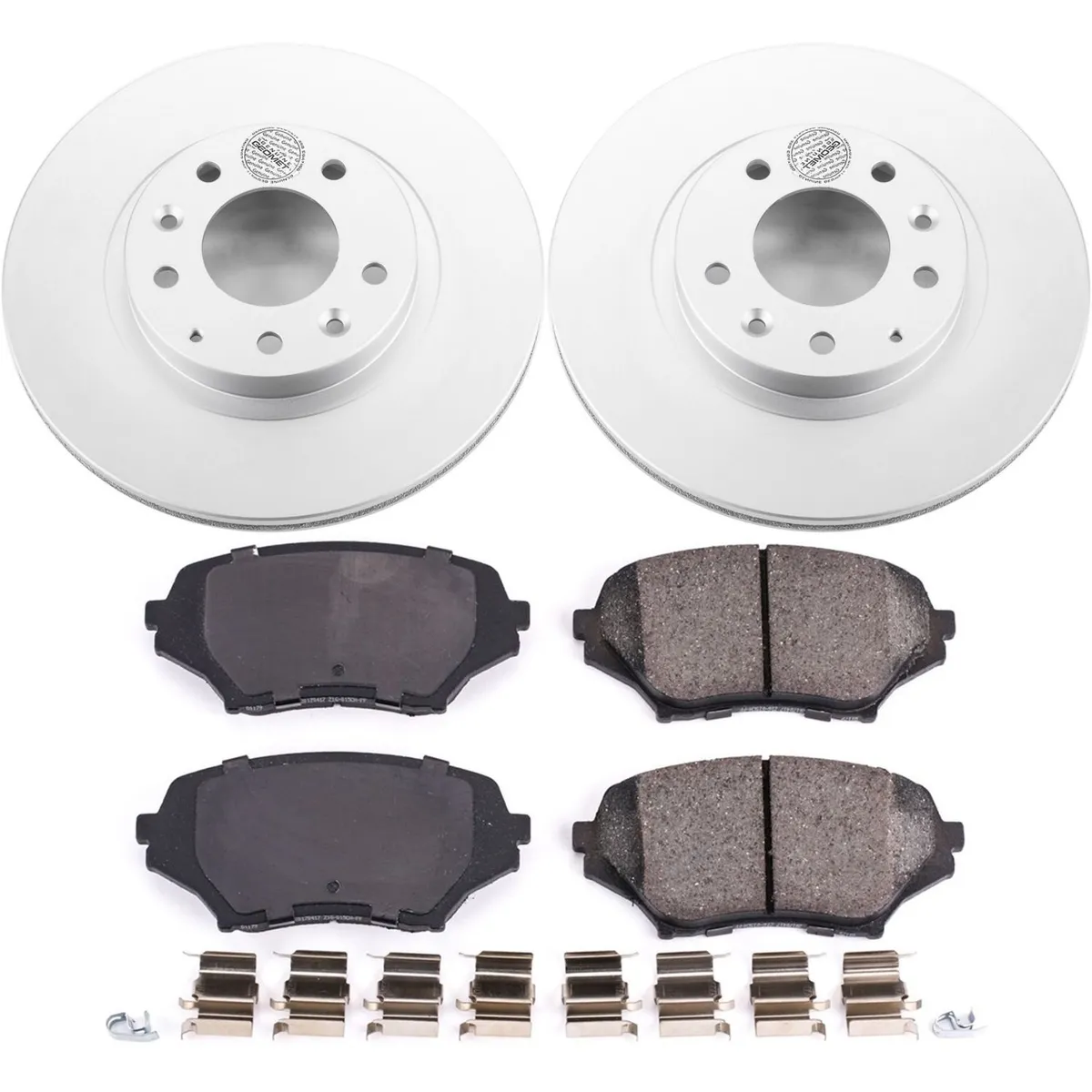 Z17 Geomet Coated Rotor Kit: Genuine Geomet Fully Coated Rotors; Ceramic Pads W/Hardware product image