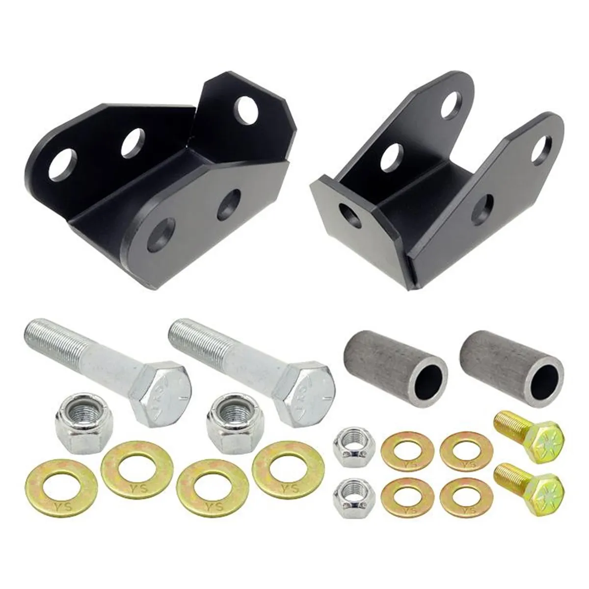 Shock Mount Extensions 97-06 Wrangler TJ and LJ Unlimited Rear Lower Includes Hardware Pair RockJock 4x4 product image