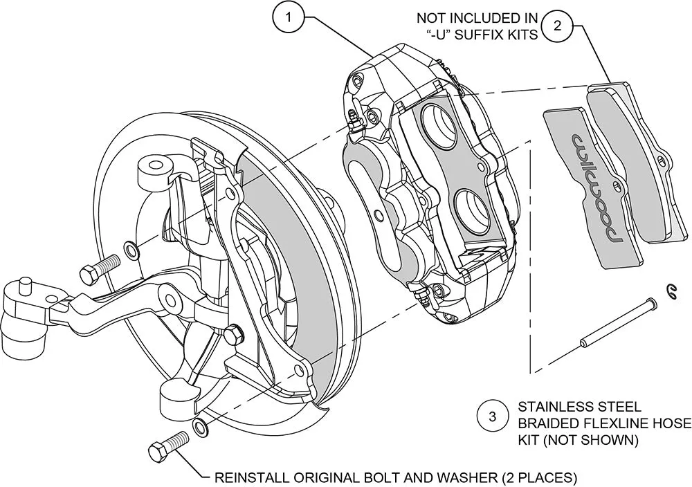 1965 - 1982 Chevrolet D8-4 Front Replacement Caliper Kit - 140-10789 product image