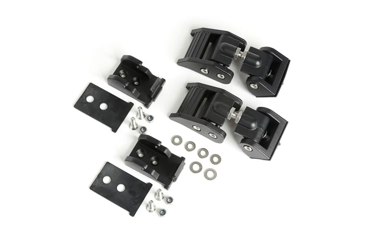 Rugged Ridge Hood Catches Textured Bl ack 07-18 Jeep Wrangler