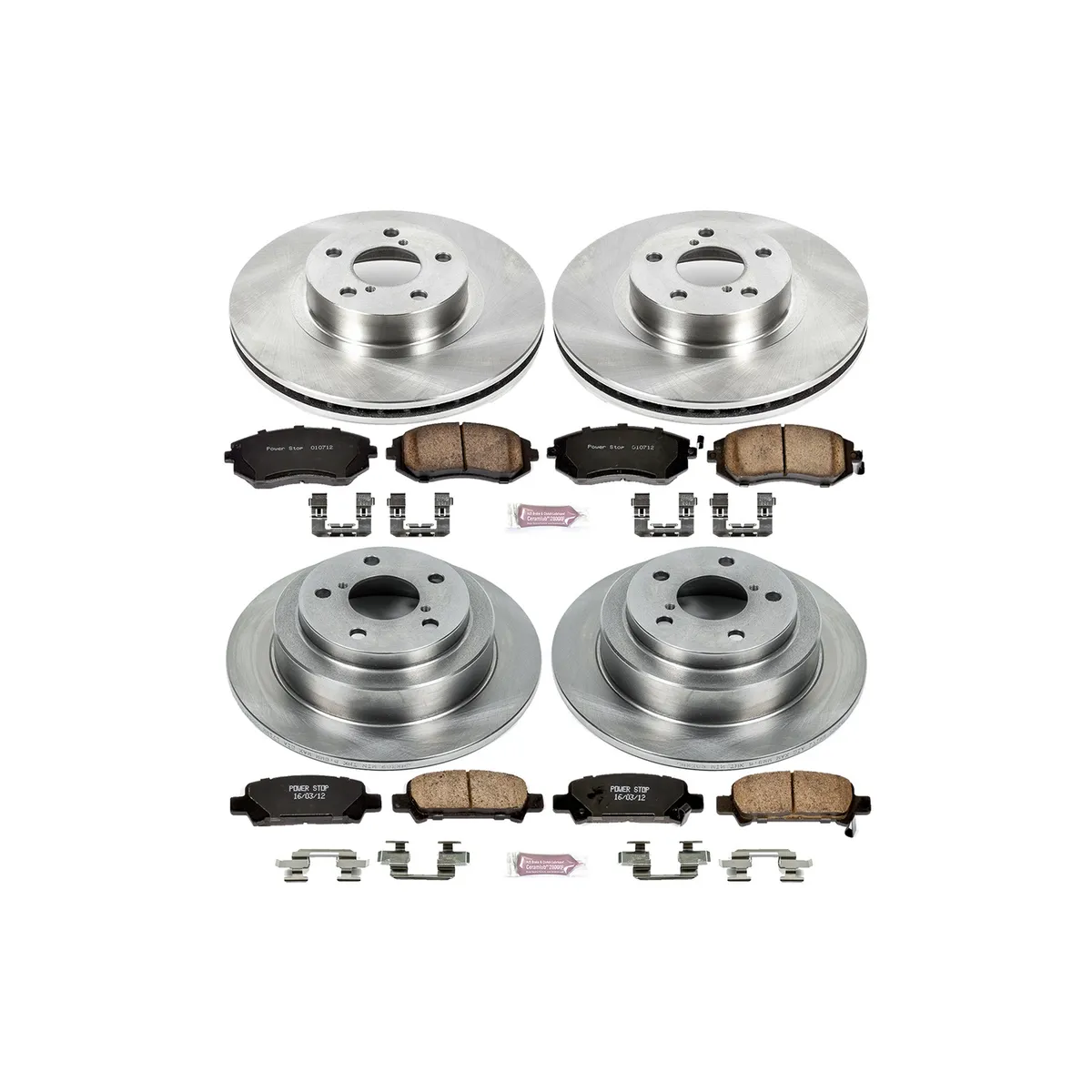 Z17 Direct Replacement Kit: Rotors; Ceramic Pads W/Hardware product image