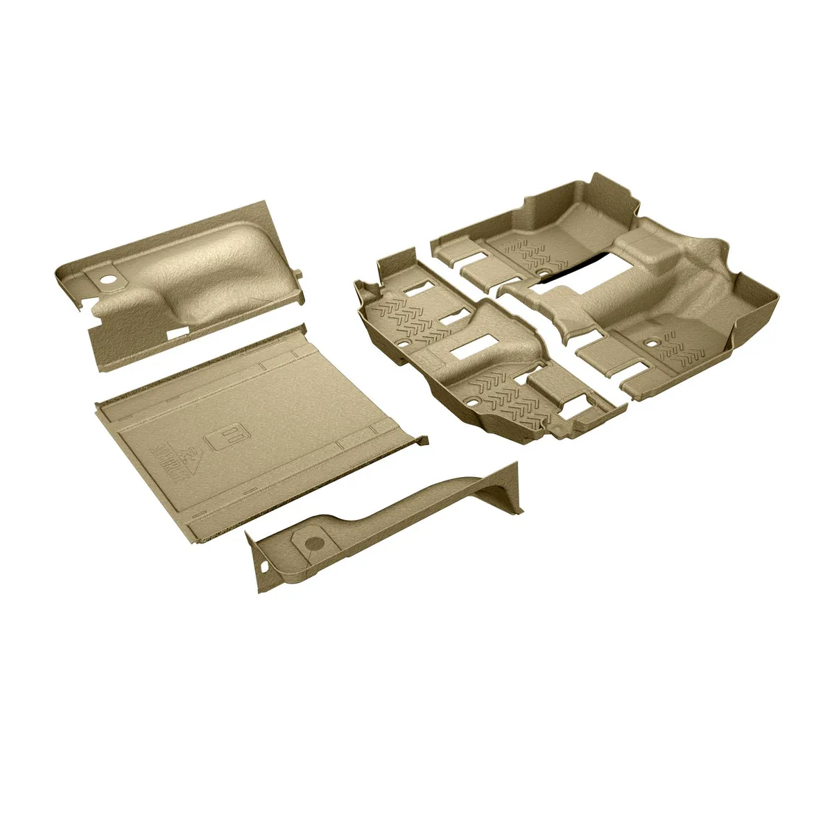 98-06 Wrangler TJ 2dr full vehicle kit front and rear flooring cargo mat wheelhouse covers (l/r) mesa smoke product image