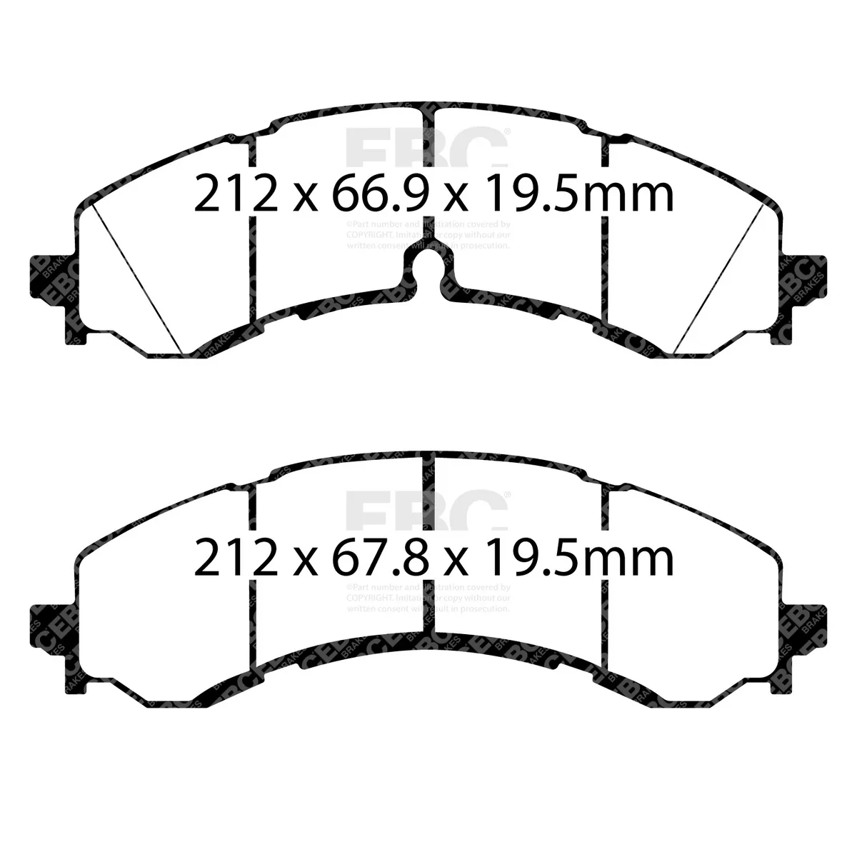 EBC Brakes S1 Kits Ultimax 2 and RK Rotors; Rear; FMSI Pad No. D2250;