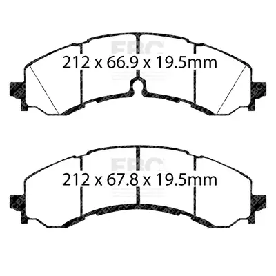 EBC Brakes S1 Kits Ultimax 2 and RK Rotors; Rear; FMSI Pad No. D2250;