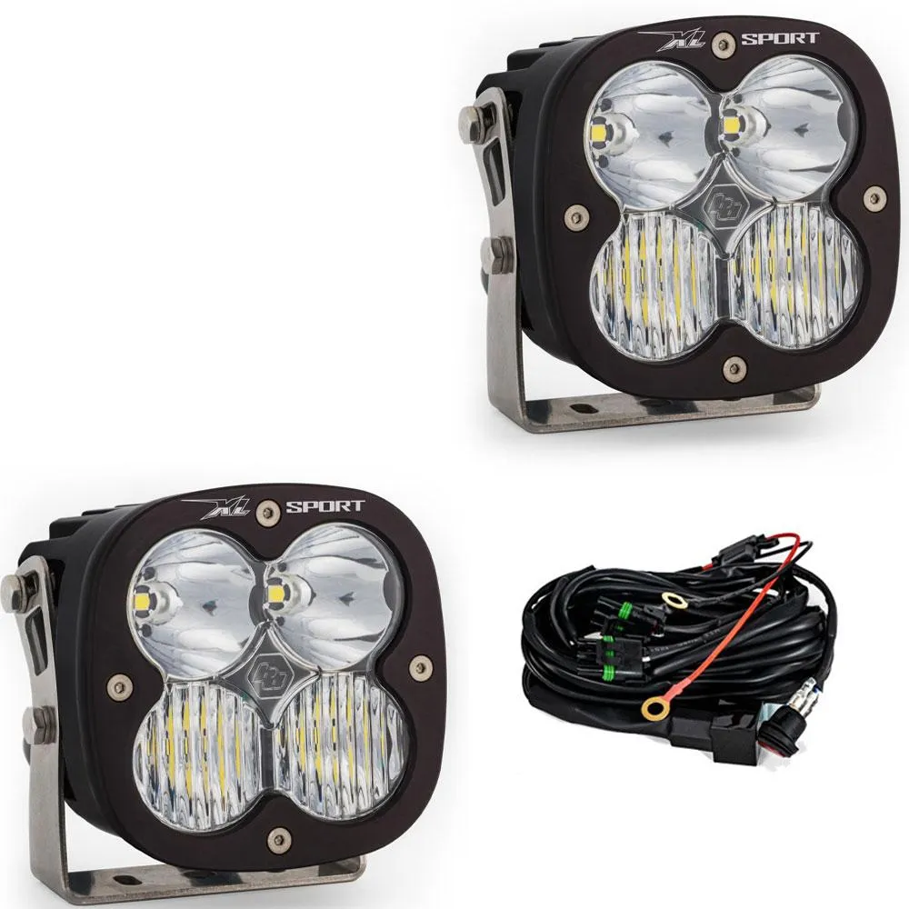 Baja Designs LED Light Pods Amber Lens Driving Combo Pattern Pair XL Sport Series product image