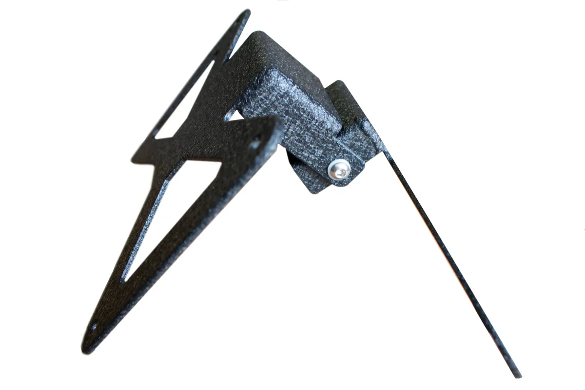 Jeep JL Hawse Fairlead License Plate Mount For 18-Pres Wrangler JL Black Aluminum Fishbone Offroad product image