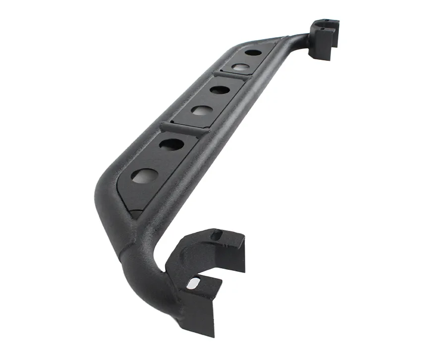 Jeep Wrangler Side Steps 07-18 Wrangler JK 4 Door Steel Black Textured Powdercoat Fishbone Offroad product image