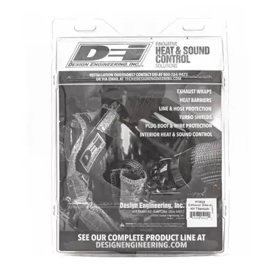 Design Engineering DEI 10022 Titanium Exhaust Sleeve & Locking Ties Kit 010022