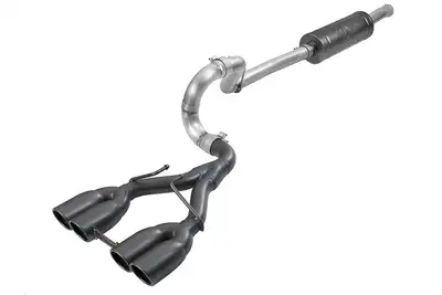 aFe Power aFe POWER Rebel Series 2.5in Cat-Back Exhaust System w/ Black Tips - JL 4DR 3.6L