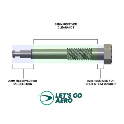 Let's Go Aero Silent Hitch Pin®: 5/8" Press-On Locking Anti-Rattle Pin for 2" Hitches