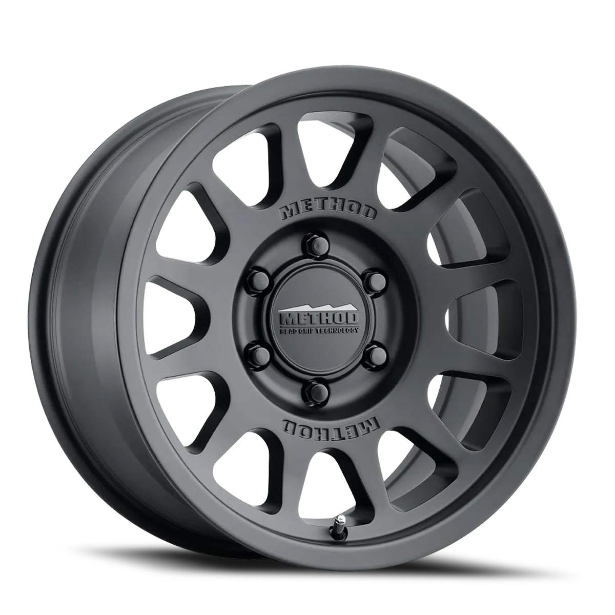 Aluminum Wheels 17x8.5 Bead Grip MR703 Bolt Pattern 6 On 139.7 Offset 0 Lip Size 1.18 Matte Black MB Method product image