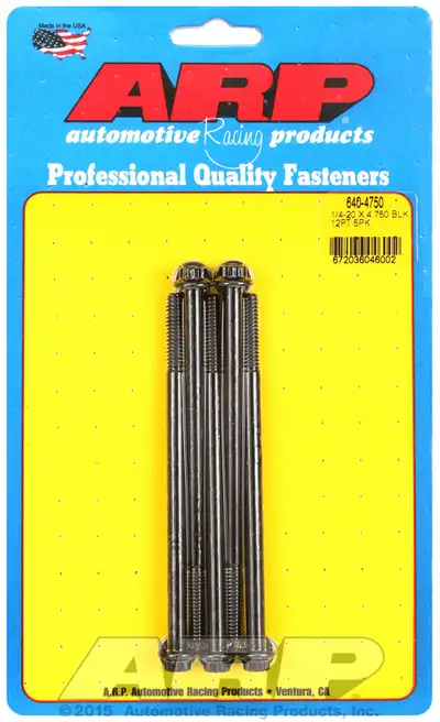 ARP Auto Racing 1/420 X 4.750 12pt Black Oxide Bolts