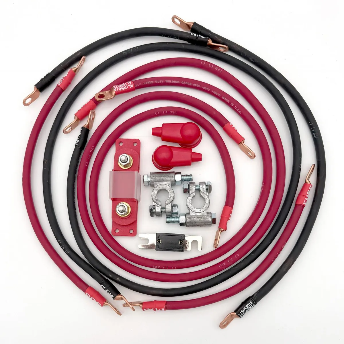 1993-1998 Jeep Grand Cherokee Battery Cable Kit ZJ 4.0 Liter 4 Gauge Battery Cable Big7Kits product image