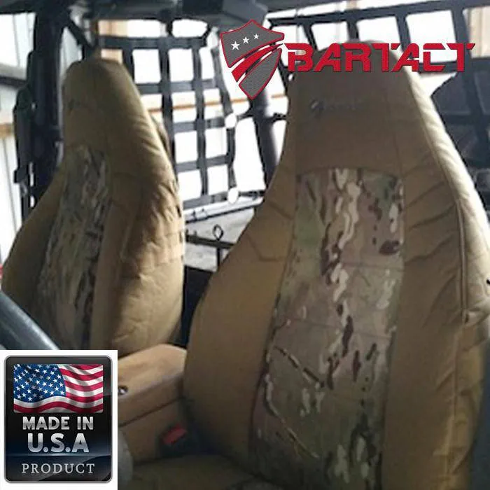 Front Tactical Seat Covers for Jeep® Wrangler TJ 1997-02 (PAIR) w/ MOLLE Bartact product image