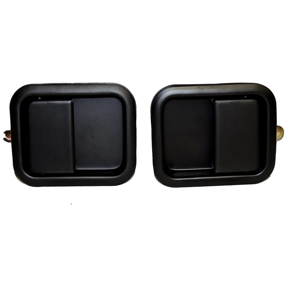 Black Exterior Door Handle Kit For 198106 Jeep Cjs YJ TJ w/ Full Steel Doors product image