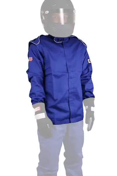 RJS Jacket Blue Medium SFI-1 FR Cotton