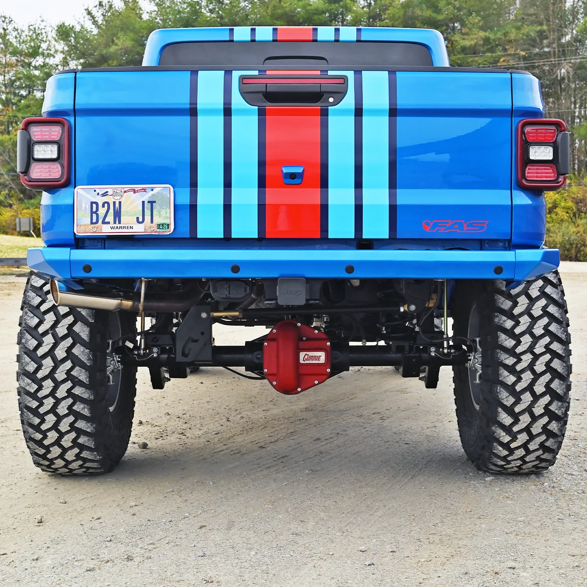20c Gladiator Legacy Rear High Clearance Bumper Kit Raw product image